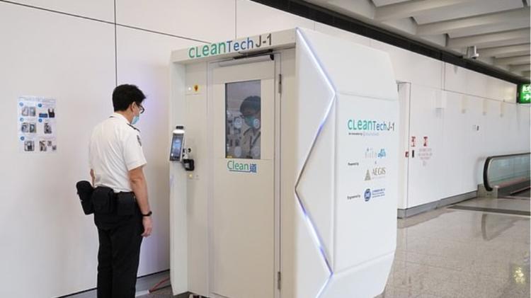 Κορωνοϊός: Θάλαμο που «σκοτώνει» τον ιό σε 40 δευτερόλεπτα δοκιμάζουν στο αεροδρόμιο του Χονγκ Κονγκ